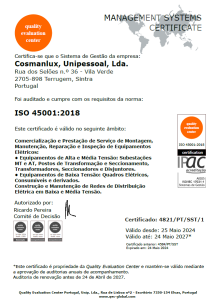 ISO 45001:2018 - Segurança e Saúde
